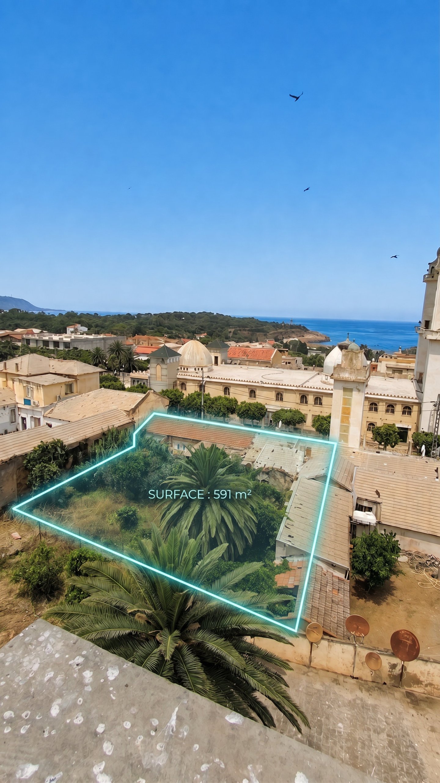 terrain a vendre, centre ville Tipaza