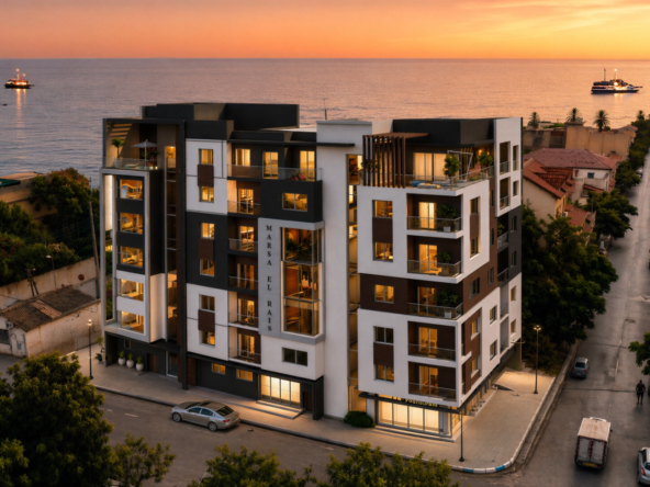 Façade moderne de la Résidence Marsa El Rais